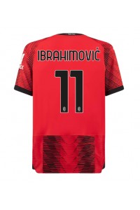 AC Milan Zlatan Ibrahimovic #11 Fotballdrakt Hjemme Klær 2023-24 Korte ermer